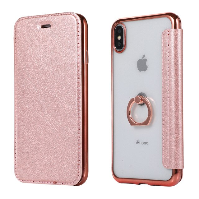Ring clasp plating holster Phone case  For iPhone 5G 6G 7G 6P 7P X XSMAX XR 11 11PRO 11PROMAX case