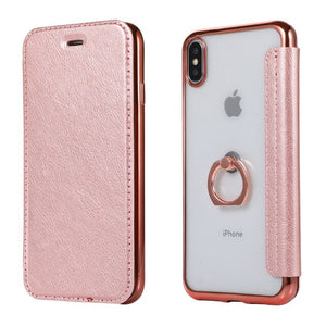 Ring clasp plating holster Phone case  For iPhone 5G 6G 7G 6P 7P X XSMAX XR 11 11PRO 11PROMAX case