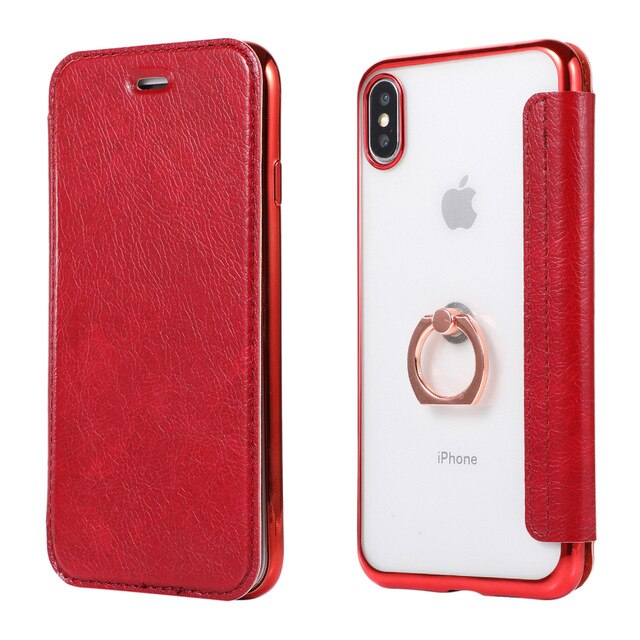 Ring clasp plating holster Phone case  For iPhone 5G 6G 7G 6P 7P X XSMAX XR 11 11PRO 11PROMAX case