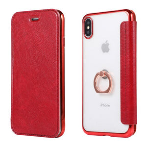 Ring clasp plating holster Phone case  For iPhone 5G 6G 7G 6P 7P X XSMAX XR 11 11PRO 11PROMAX case