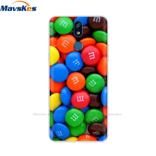 For LG K40 K 40 Case 2019 Cartoon Fashion Silicone Soft TPU Back Cover Coque For LG K40 Phone Cases Cute Flower Cat Lady Fundas