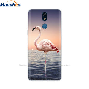 For LG K40 K 40 Case 2019 Cartoon Fashion Silicone Soft TPU Back Cover Coque For LG K40 Phone Cases Cute Flower Cat Lady Fundas