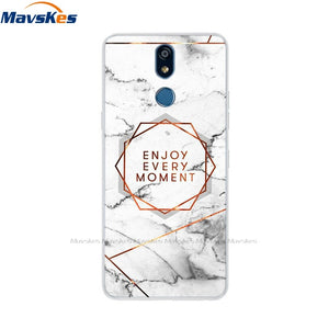 For LG K40 K 40 Case 2019 Cartoon Fashion Silicone Soft TPU Back Cover Coque For LG K40 Phone Cases Cute Flower Cat Lady Fundas
