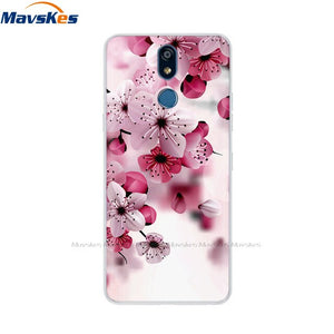 For LG K40 K 40 Case 2019 Cartoon Fashion Silicone Soft TPU Back Cover Coque For LG K40 Phone Cases Cute Flower Cat Lady Fundas