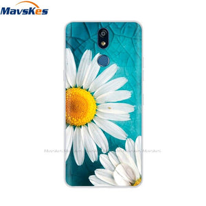 For LG K40 K 40 Case 2019 Cartoon Fashion Silicone Soft TPU Back Cover Coque For LG K40 Phone Cases Cute Flower Cat Lady Fundas