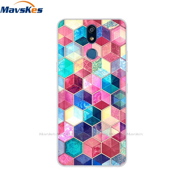 For LG K40 K 40 Case 2019 Cartoon Fashion Silicone Soft TPU Back Cover Coque For LG K40 Phone Cases Cute Flower Cat Lady Fundas