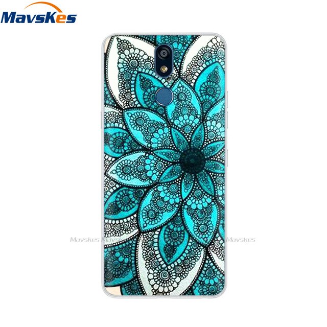 For LG K40 K 40 Case 2019 Cartoon Fashion Silicone Soft TPU Back Cover Coque For LG K40 Phone Cases Cute Flower Cat Lady Fundas