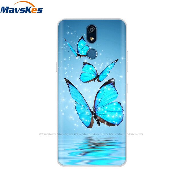 For LG K40 K 40 Case 2019 Cartoon Fashion Silicone Soft TPU Back Cover Coque For LG K40 Phone Cases Cute Flower Cat Lady Fundas