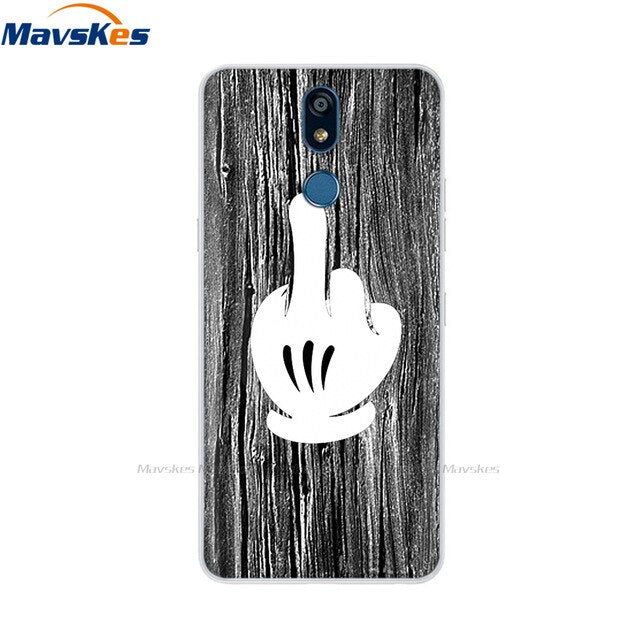 For LG K40 K 40 Case 2019 Cartoon Fashion Silicone Soft TPU Back Cover Coque For LG K40 Phone Cases Cute Flower Cat Lady Fundas