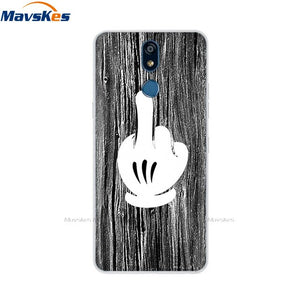 For LG K40 K 40 Case 2019 Cartoon Fashion Silicone Soft TPU Back Cover Coque For LG K40 Phone Cases Cute Flower Cat Lady Fundas