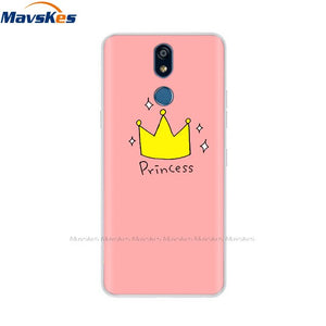 For LG K40 K 40 Case 2019 Cartoon Fashion Silicone Soft TPU Back Cover Coque For LG K40 Phone Cases Cute Flower Cat Lady Fundas