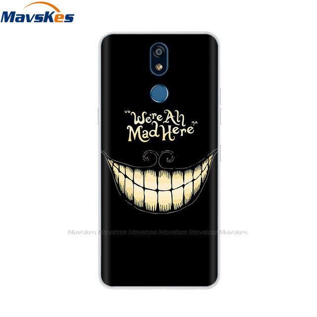 For LG K40 K 40 Case 2019 Cartoon Fashion Silicone Soft TPU Back Cover Coque For LG K40 Phone Cases Cute Flower Cat Lady Fundas