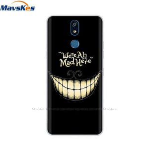 For LG K40 K 40 Case 2019 Cartoon Fashion Silicone Soft TPU Back Cover Coque For LG K40 Phone Cases Cute Flower Cat Lady Fundas