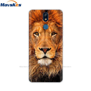 For LG K40 K 40 Case 2019 Cartoon Fashion Silicone Soft TPU Back Cover Coque For LG K40 Phone Cases Cute Flower Cat Lady Fundas