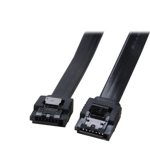 6inch  6Gb/s SATA3 Serial ATA DATA cable w/ latch Locking for PC Laptop SATA 3.0 SATAIII 6Gbps HDD Hard Drive Disk/ SSD - Black