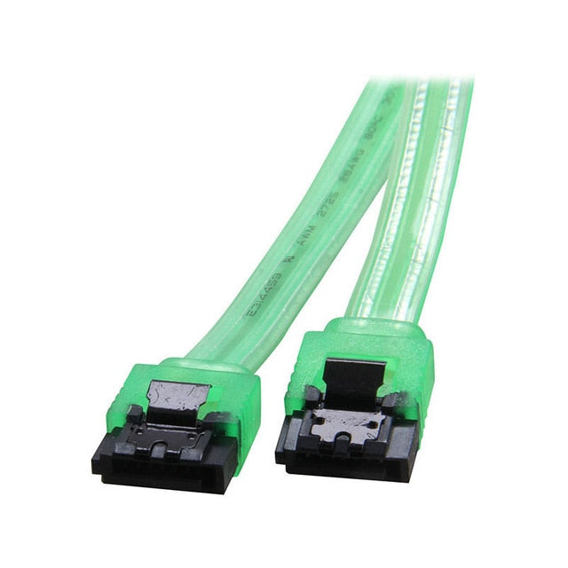6inch  6Gb/s SATA3 Serial ATA DATA cable w/ latch Locking for PC Laptop SATA 3.0 SATAIII 6Gbps HDD Hard Drive Disk/ SSD - Black