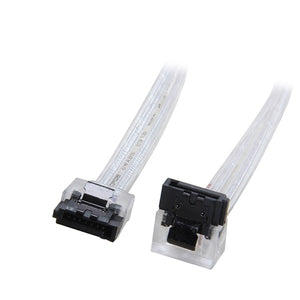 6inch  6Gb/s SATA3 Serial ATA DATA cable w/ latch Locking for PC Laptop SATA 3.0 SATAIII 6Gbps HDD Hard Drive Disk/ SSD - Black